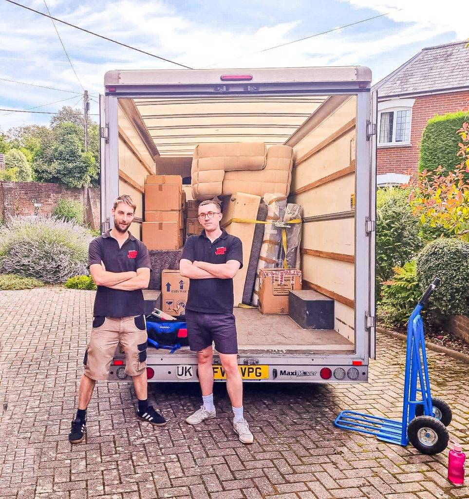 Team Tom's Vans Bath at work. We are your local independent Man with a Van Removals Company, established 2010.